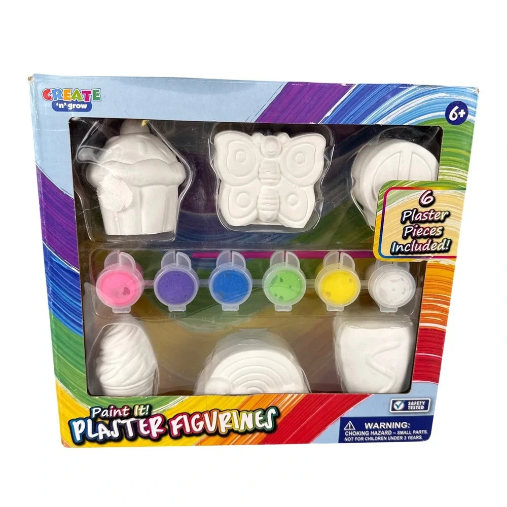 Create 'n Grow | Office | Create N Grow Paint It Plaster Figurines 6 ...